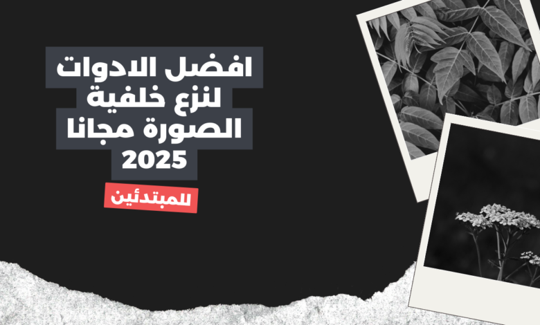 افضل الادوات لنزع خلفية الصورة مجانا 2025